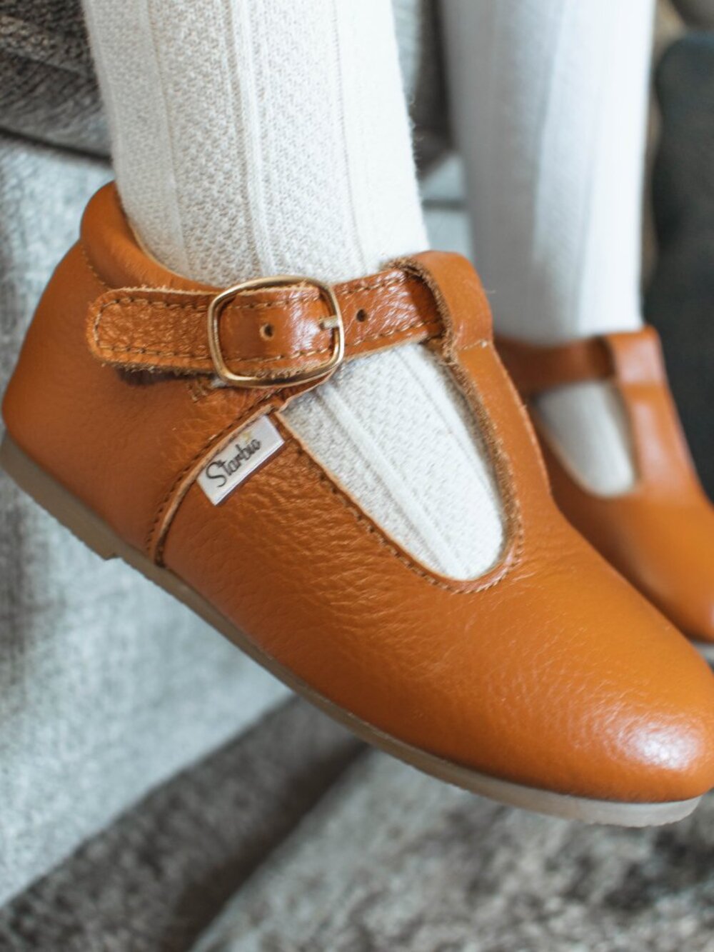 Hard-Sole Toddler Mary Jane Brown Baby Shoes Toddler shoes school shoes